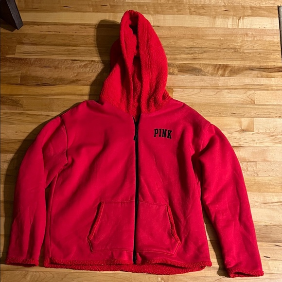 PINK Victoria's Secret Tops - PINK Red Fleece